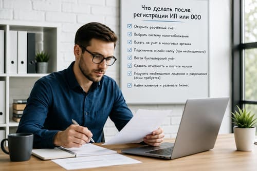 Что делать после регистрации ИП или ООО: чек-лист первых шагов