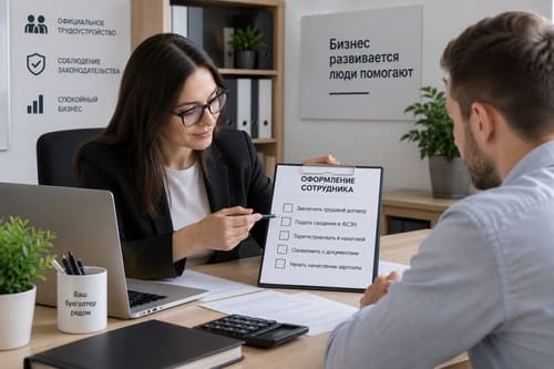 Как оформить сотрудника в ИП: пошаговая инструкция