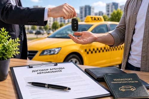Аренда автомобиля для такси на ИП